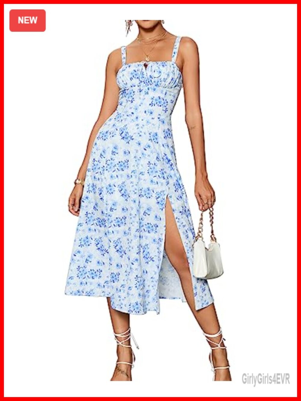 Polyester Spandex Corset Midi Wedding Guest Dress Milkmaid Tea Party